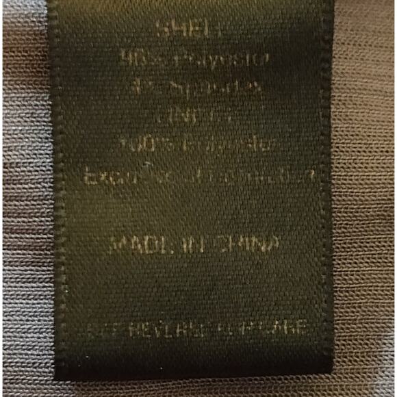 Multiples Tunic Top COPPER BROWN Ruched Sleeves Embellished Part Sheer PLUS 2X - Picture 12 of 16